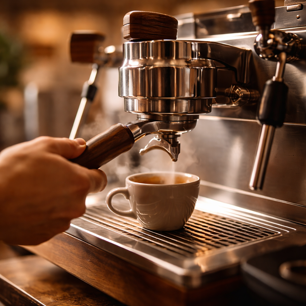 Café counter – espresso machine